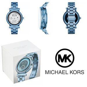blue michael kors smartwatch